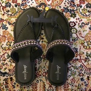 West Loop Black Sandals